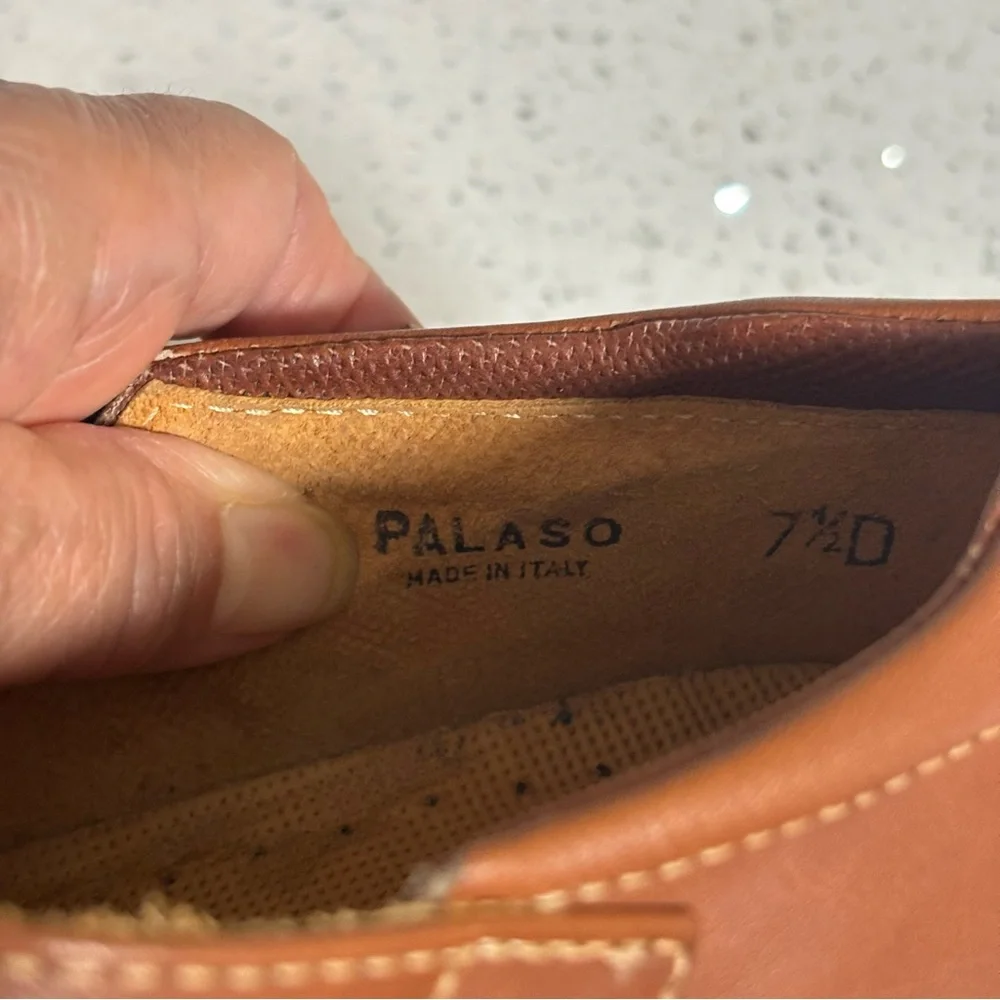 Bally Men's Palaso Brown Tan Leather Fisherman Sandals Shoes Made in Italy 7.5